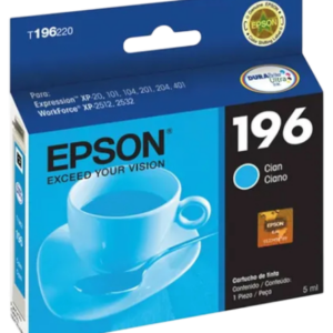 Cartucho Epson T196220 Cyan Original